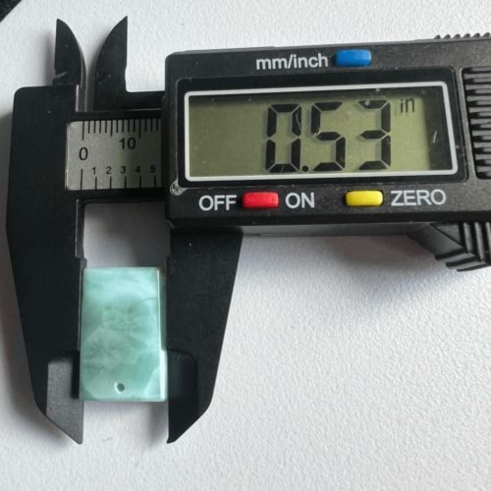 Larimar Crystal Rectangular Pendant For Jewelry M… - image 7